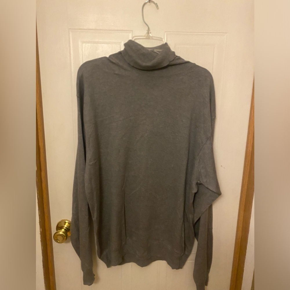 Murano Men's Charcoal Turtleneck Sweater